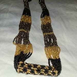 Hand crafted vintage beaded necklace.